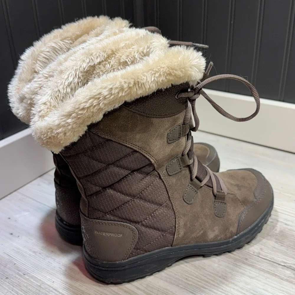 Columbia‎ Ice Maiden II Women's 8 Brown Waterproof Winter Snow Boots BL1581-232